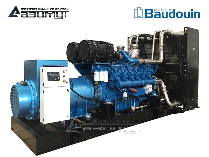 Дизель генератор 1000 кВт Baudouin Moteurs АД-1000С-Т400-1РМ9 (аналог TSS TBD 1380TS)