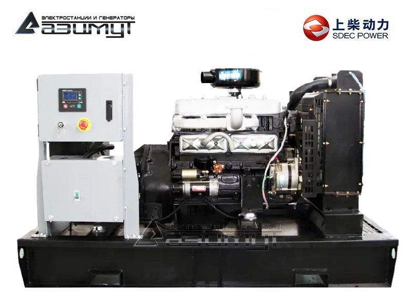 Дизельный генератор АД-15С-Т400-1РМ50 SDEC мощностью 15 кВт (380 В) открытого исполнения