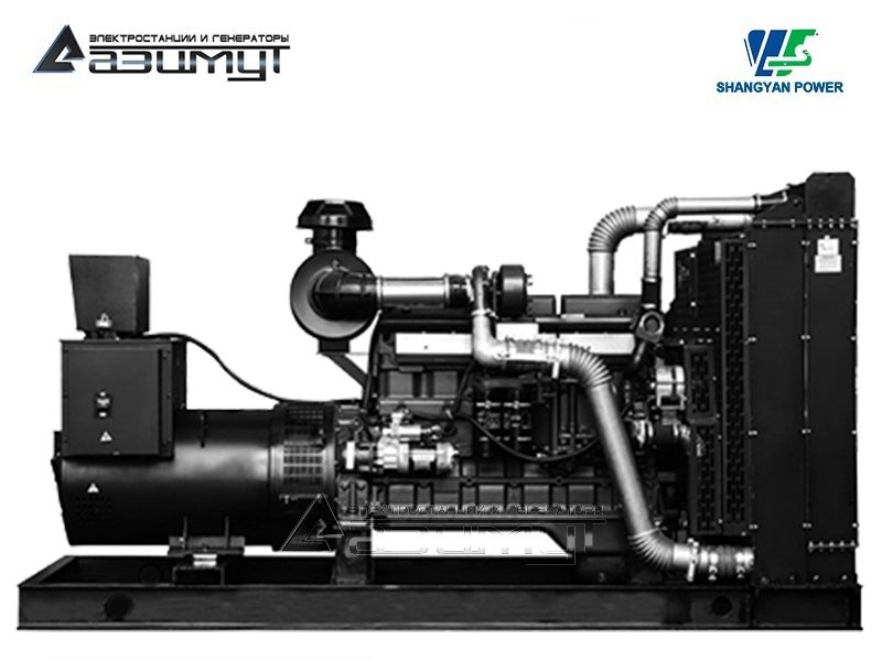 Дизельный генератор АД-200С-Т400-1РМ160 Shangyan мощностью 200 кВт открытого исполнения