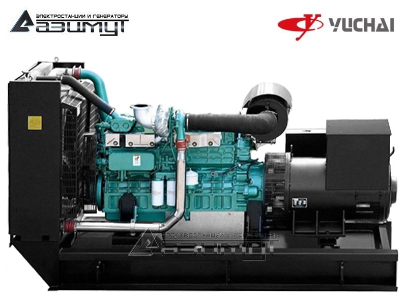 Дизельный генератор АД-360С-Т400-2РМ26 Yuchai мощностью 360 кВт открытого исполнения с автозапуском (АВР)