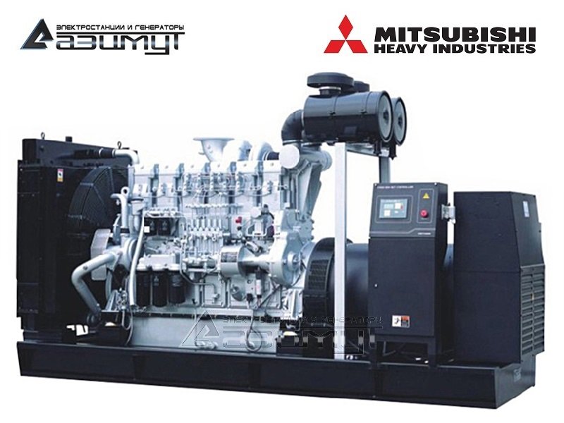 Дизель генератор 600 кВт Mitsubishi АД-600С-Т400-2РМ8 с АВР