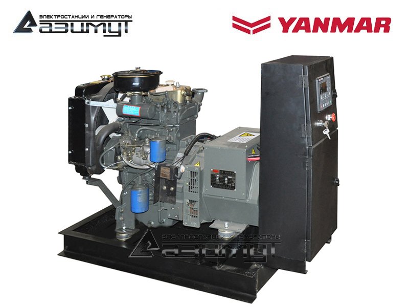 Трехфазный дизельный генератор 8 кВт Yanmar АДА-8-Т400-РЯ2 с автозапуском (АВР)