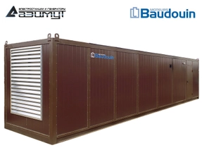Дизель генератор АД-1400С-Т400-1РНМ9 Baudouin Moteurs мощностью 1400 кВт в контейнере