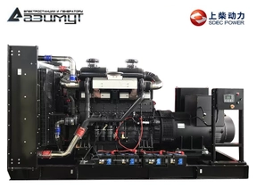 Дизельный генератор АД-1000С-Т400-1РМ5 SDEC мощностью 1000 кВт (380 В) открытого исполнения
