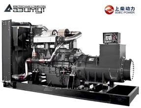 Дизельный генератор АД-600С-Т400-1РМ5 SDEC мощностью 600 кВт (380 В) открытого исполнения