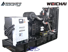 Дизель генератор 400 кВт Weichai открытого исполнения аналог ТСС АД-400С-Т400-1РМ7 (TSS TWc 550TS)