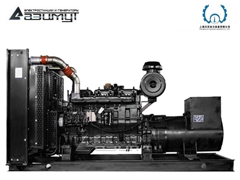 Дизельный генератор АД-350С-Т400-1РМ13 Woling мощностью 350 кВт открытого исполнения