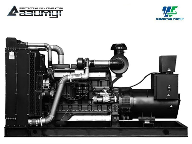 Дизельный генератор АД-200С-Т400-2РМ160 Shangyan мощностью 200 кВт открытого исполнения с автозапуском (АВР)