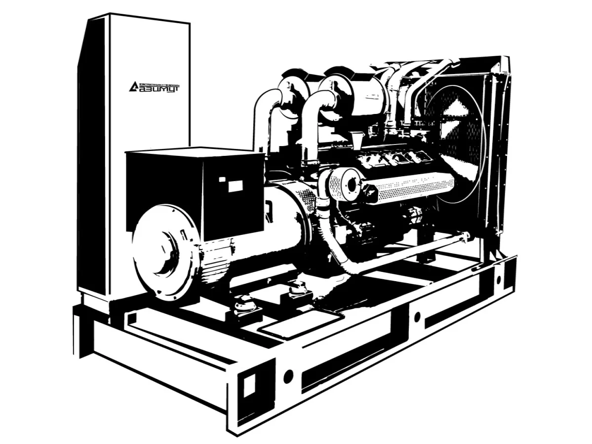 Дизельный генератор 160 кВт Azimut Pro АД-160С-Т400-1РМ12