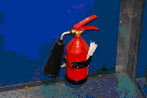 Ручной огнетушитель для контейнера "Север"